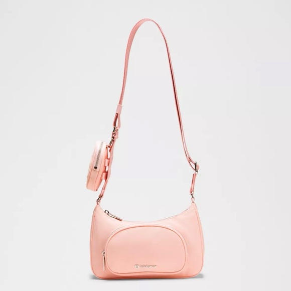 lululemon athletica Handbags - Lululemon Crossbody Bag w/ Nano Pouch 2L NWT Flush Pink 🎀